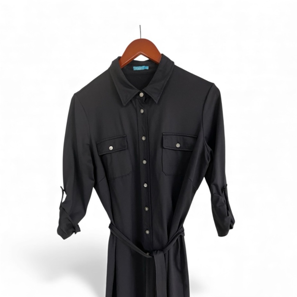 J. McLaughlin Black Long Sleeve Dress - Picture 5 of 8